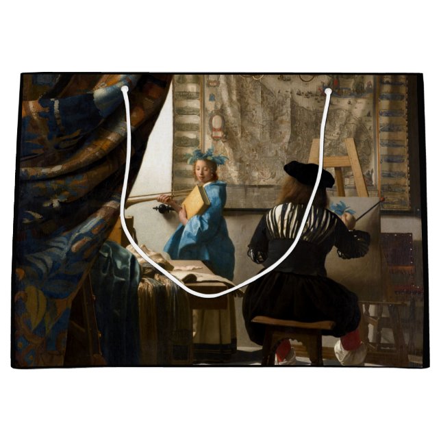 Sacola Para Presentes Grande Johannes Vermeer - A Alegoria da Pintura (Frente)