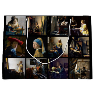 Sacola Para Presentes Grande Johannes Vermeer - Grelha de Mastercastas