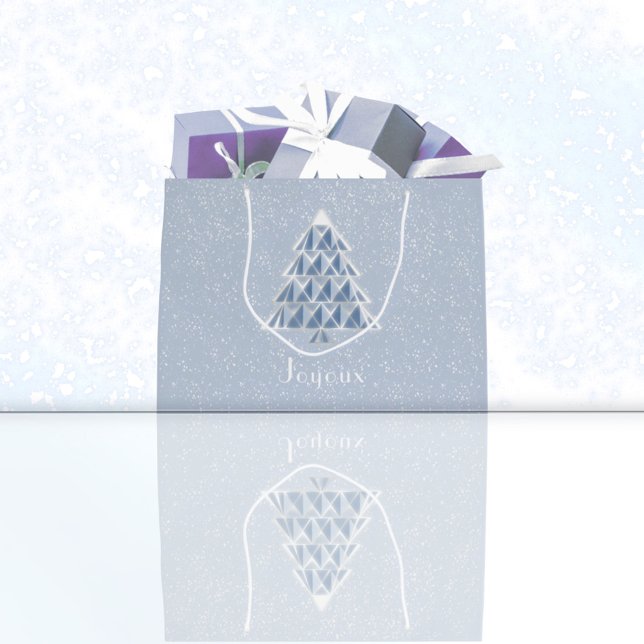 Sacola Para Presentes Grande Joyoux Noel Blue Gift Bag (Criador carregado)