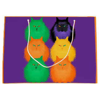 Sacola Para Presentes Grande Julgar Gatos