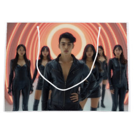 SACOLA PARA PRESENTES GRANDE K-POP