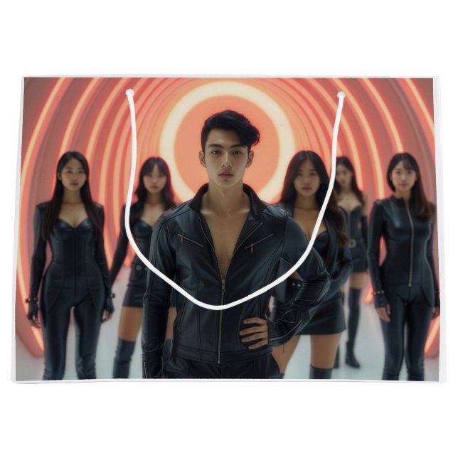 SACOLA PARA PRESENTES GRANDE K-POP (Frente)