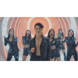 SACOLA PARA PRESENTES GRANDE K-POP