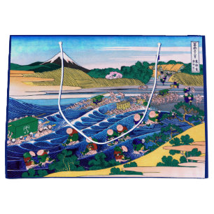 Sacola Para Presentes Grande Katsushika Hokusai - Fuji do Kanaya no Tokaido