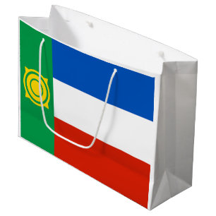 Sacola Para Presentes Grande Khakassia Flag