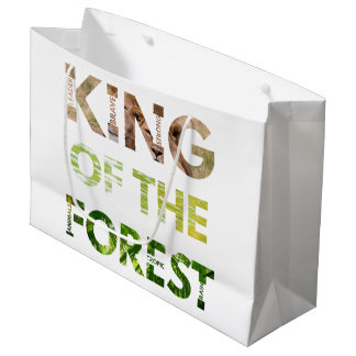 Sacola Para Presentes Grande King of the Forest