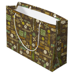 Sacola Para Presentes Grande Kona Coast Tiki Tropix