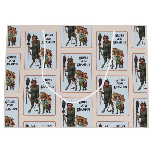 Sacola Para Presentes Grande Krampus Gift Bag (Frente)