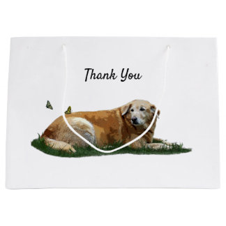 Sacola Para Presentes Grande Labrador Amarelo Mistura Cão-de-Criança Saco-Prese