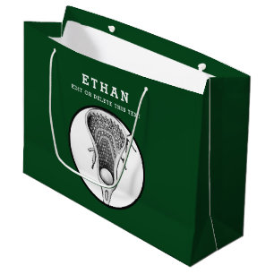Sacola Para Presentes Grande Lacrosse Green Large Gift Bag