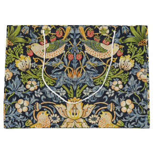 Sacola Para Presentes Grande Ladrão de Morango Morris Azul Marinho Arte Fina Vi