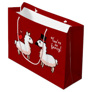 Sacola Para Presentes Grande Lama extravagante