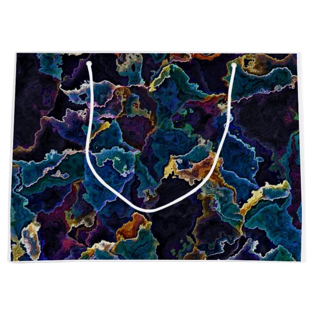 Sacola Para Presentes Grande Lamas De Óleo (Frente)