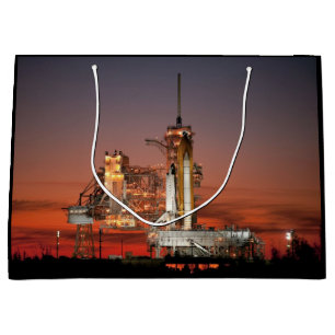 Sacola Para Presentes Grande Lançamento do Red Sky for Space Shuttle Atlantis