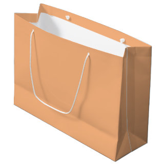 Sacola Para Presentes Grande Laranja Pastel
