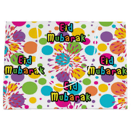 Sacola Para Presentes Grande Large Eid Mubarak Gift Bag