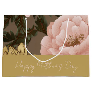 Sacola Para Presentes Grande Large Oversized Floral