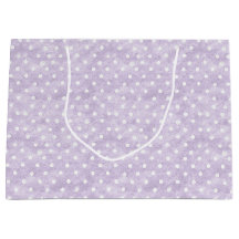 Lavender White Polka Dots Birthday
