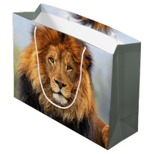 Sacola Para Presentes Grande Leão Africano 1