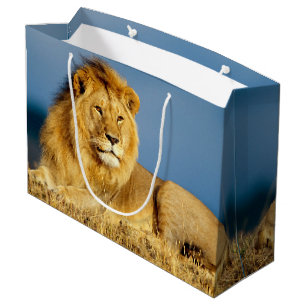 Sacola Para Presentes Grande Leão Africano 2