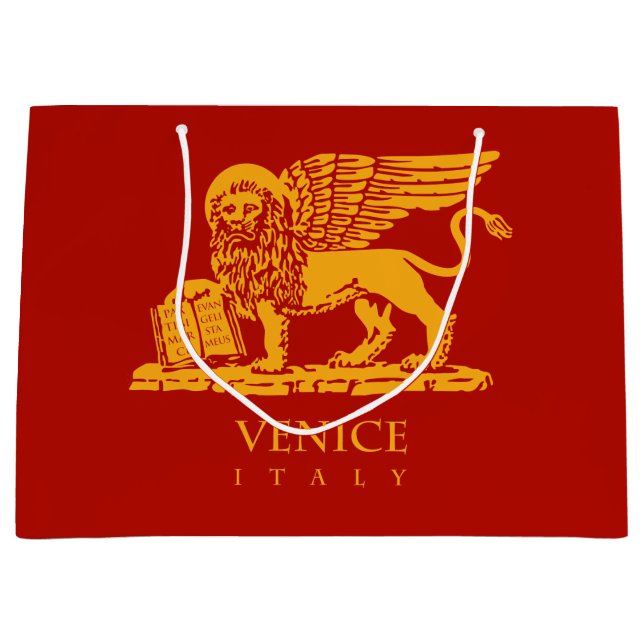 Sacola Para Presentes Grande Leão Venetian (Frente)