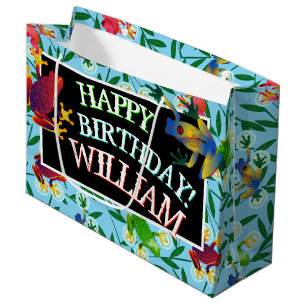 Sacola Para Presentes Grande Leap Frog Personalized Birthday Large Gift Bag