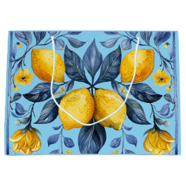 Sacola Para Presentes Grande Lemons Motif