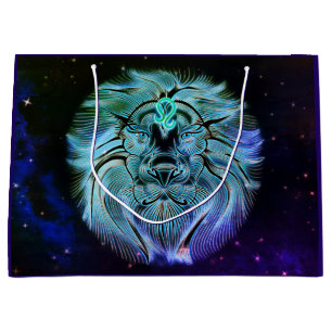 Sacola Para Presentes Grande leo, a bolsa de presente do zodíaco leão