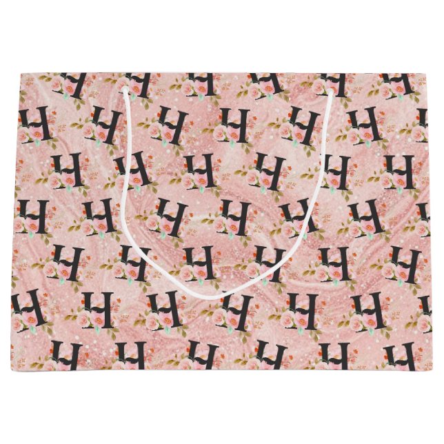 Sacola Para Presentes Grande Letra H (Frente)