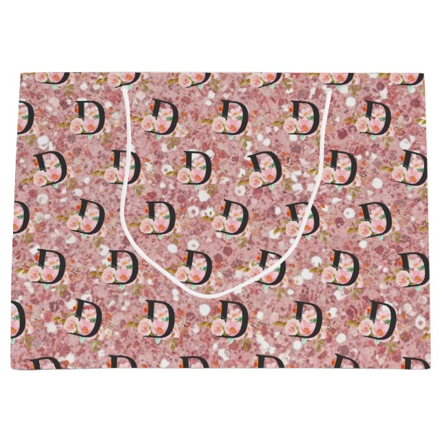 Sacola Para Presentes Grande Letter D (Frente)