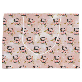 Sacola Para Presentes Grande Letter E Large Gift Bag