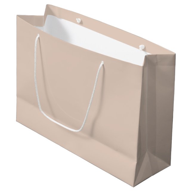 Sacola Para Presentes Grande Leve Sandy Beige Large Gift Bag (Frente inclinada)