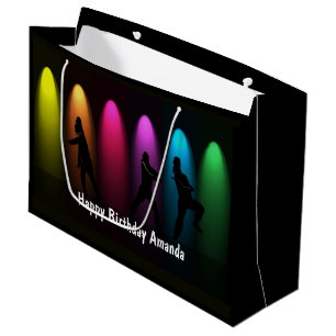 Sacola Para Presentes Grande LG Personalizado de Aniversário de Hip Hop Girl