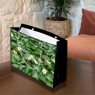 Sacola Para Presentes Grande Lillies de Água