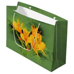 Sacola Para Presentes Grande Lily of the Incas / Alstroemeria Amarela