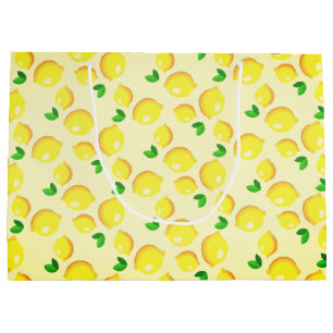 Sacola Para Presentes Grande Limões Gift Bag