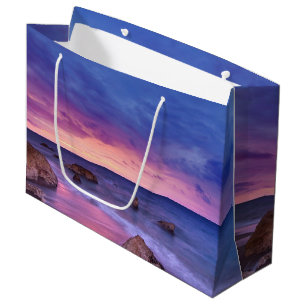 Sacola Para Presentes Grande Lindo Fotografia Costeira Sunset
