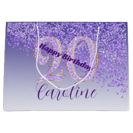 Sacola Para Presentes Grande Lindo Saco de Presente Personalizado com Brilho Ro