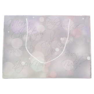 Sacola Para Presentes Grande "Línguas de Natal"