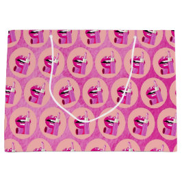 Sacola Para Presentes Grande Lips Large Gift Bag