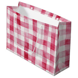 Sacola Para Presentes Grande Listras Brancas Rosa Aniversário
