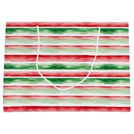 Sacola Para Presentes Grande Listras de aquarela