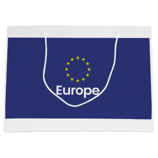 Sacola Para Presentes Grande Logotipo de bolsa eurpoian de amostra