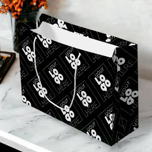 Sacola Para Presentes Grande Logotipo de empresa de papel personalizado grande