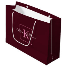 Logotipo de Marca Minimalista Monograma Rosa Burgu