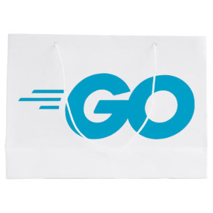 Sacola Para Presentes Grande Logotipo do Golang (Linguagem de Programação Go)