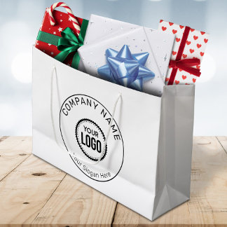 Sacola Para Presentes Grande Logotipo E Slogan Personalizados Da Empresa Com Pr