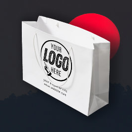 Sacola Para Presentes Grande Logotipo Empresarial Profissional Corporativo