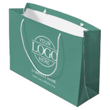 Logotipo Empresarial Verde Teal Branded Promociona