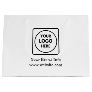 Sacola Para Presentes Grande Logotipo Personalizado   Design Corporativo Profis